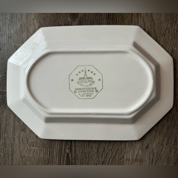 Vtg Independence Ironstone server-ware - Picture 8 of 14